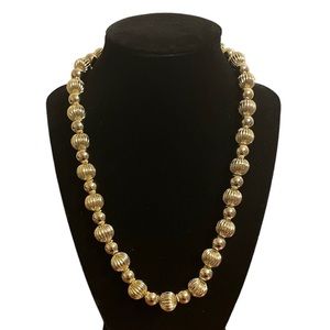 New J crew Ornament beaded gold necklace